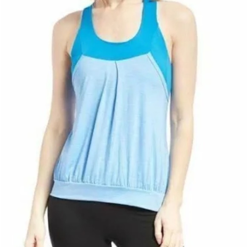 Moxie Cycling Layered Tank Top, Women’s, XL, Blue